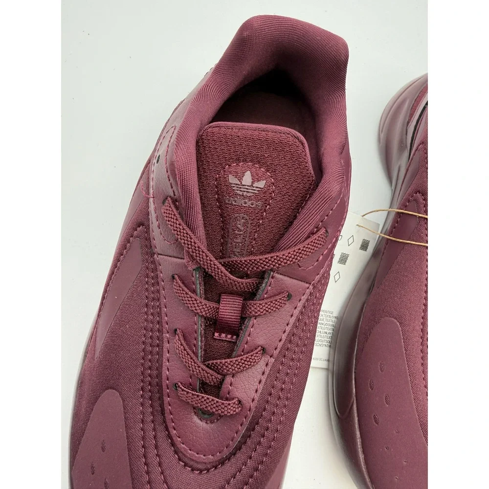 Adidas Ozelia EL C Kids Size 3 Sneakers Burgundy Maroon y2k 90's retro bold NWT
